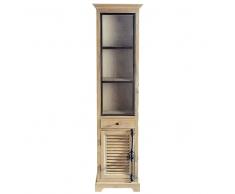 Vetrina in legno riciclato L 52 cm Persiennes