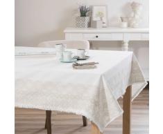 Tovaglia in cotone bianca 150 x 250 cm PISE
