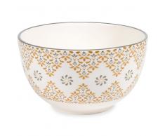 Insalatiera giallo senape in maiolica GYPSY