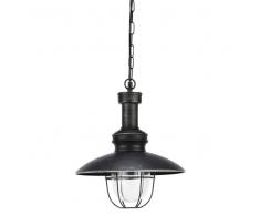 Lampadario nero in metallo e vetro D 31 cm AMARAGE