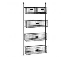 Scaffale da parete in metallo H 125 cm RAFAEL
