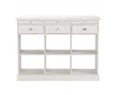 Cassettiera color avorio in legno L 126 cm Garance