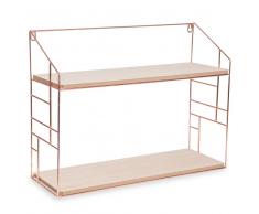 Scaffale da parete in metallo 38 x 50 cm LULEA COPPER