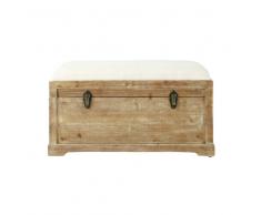 Panca portatutto in legno e cotone L 81 cm CASCABEL