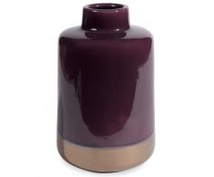Vaso viola in ceramica H 25 cm AQUARELLE