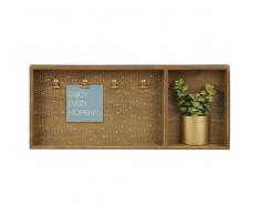 Cornice multipla con pianta artificiale 48x20