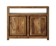 Mobile bar in massello di legno di sheesham L 130 cm Stockholm