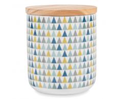 Vaso con motivi triangolari in porcellana GLADYS