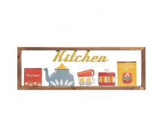 Quadro barattoli in legno 25 x 75 cm KITCHEN VINTAGE
