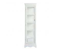 Vetrina bianca in legno di paulonia L 49 cm Joséphine