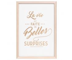 Quadro in legno 35 x 50 cm BELLES SURPRISES