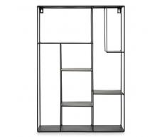 Scaffale da parete in metallo nero H 60 cm YELLOW SUMMER