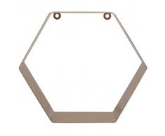 Scaffale esagonale in metallo dorato H 25 cm EDVIG GOLD