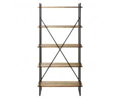 Scaffale color antracite in metallo L 85 cm Staten