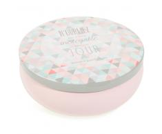 Candela profumata 3 lucignoli rosa in metallo AMAZING