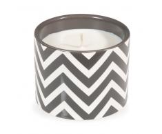 Candela in ceramica grigia H 7 cm GRAPHIK