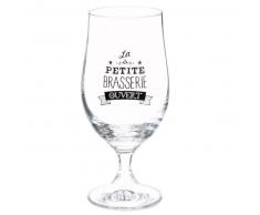 Bicchiere da birra in vetro stampato PETITE BRASSERIE