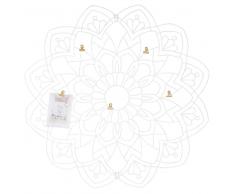 Bacheca bianca in fili di metallo MANDALA