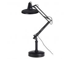 Lampada da tavolo regolabile nera in metallo MAKING OF