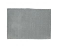 Tappeto blu vintage in lana a pelo corto 140 x 200 cm SOFT
