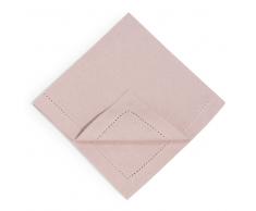 4 tovaglioli rosa in cotone 40 x 40 cm