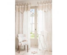Tenda in cotone e lino beige 100 x 250 cm ASTRO