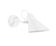Applique in metallo bianco H 20 cm ZOÉ