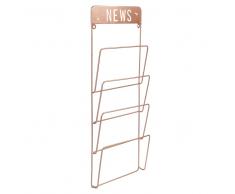 Portariviste da parete in metallo ramato H 65 cm COPPER NEWS