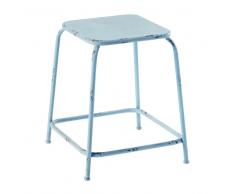 Sgabello blu in metallo RONAN