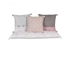 3 cuscini + materasso in cotone Pimprenelle
