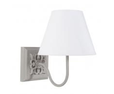 Applique grigia in legno H 29 cm LYSE
