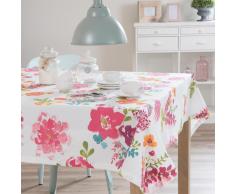 Tovaglia quadrata a fiori in cotone 150 x 150 cm HELENA