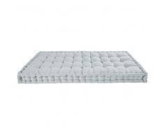 Materasso blu chiaro in cotone 90x190cm