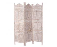 Paravento in mango sbiancato L 150 cm UDAIPUR
