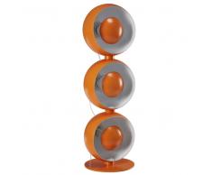 Lampada retro' arancione a 3 luci in metallo FLASH SPOT