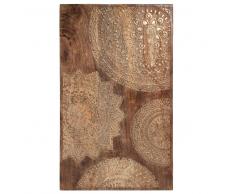 Quadro scolpito in legno dorato 50 x 82 cm MANDALA