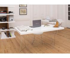 TRESTLES TEMAHOME Scrivania design bianco 160 x 90