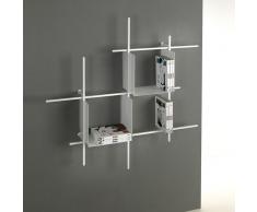 Scaffale design bianco STOCKHOLM