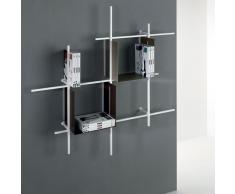 Scaffale design bianco STOCKHOLM con contenitore talpa e cioccolato