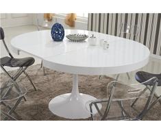 Tavolo da pranzo estensibile bianco TULIPE