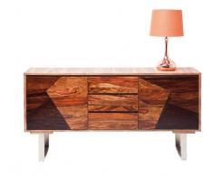 WILD Credenza in legno massiccio con 2 ante e 2 cassetti