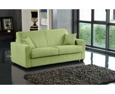 DREAMER divano in microfibra verde lime sistema letto RAPIDO 120*197*14cm