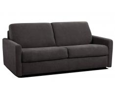 ECLIPSE ELITE in nubupelle talpa convertibile sistema rapido a doghe 140cm con sedute e materasso in MEMORY FOAM