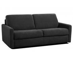 ECLIPSE ELITE in tessuto tweed grafite convertibile sistema rapido a doghe 140cm con sedute e materasso in MEMORY FOAM