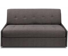 TRIOMPHE divano compatto in microfibra talpa sistema letto RAPIDO RENATONISI 140cm rete a doghe materasso 15cm
