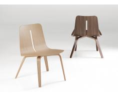 Sedia in legno Platone di Caimi