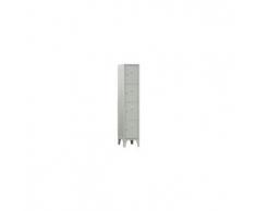 Forniture ristorazione - Armadio casellare - in lamiera d'acciaio profilata - spessore 6/10 - mod. 170/04 - n.4 posti - n.4 antine battenti - dim. ingresso vano cm l 27 x p 46,5 x h 37 - dim. cm l 35 x p 50 x h 180