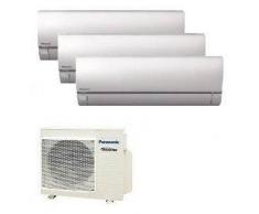 Panasonic Climatizzatore Multi Trial Etherea Silver Cu-3e18pbe + 3 X Cs-Xe9qkew 9+9+9