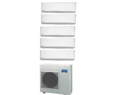 Panasonic Climatizzatore Multi Penta Etherea Silver Cu-5e34pbe + 4 X Cs-Xz9skew + Cs-Xz12skew 9+9+9+9+12