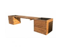 COMPOSIZIONE fioriere con panca in legno impregnato - Onlywood